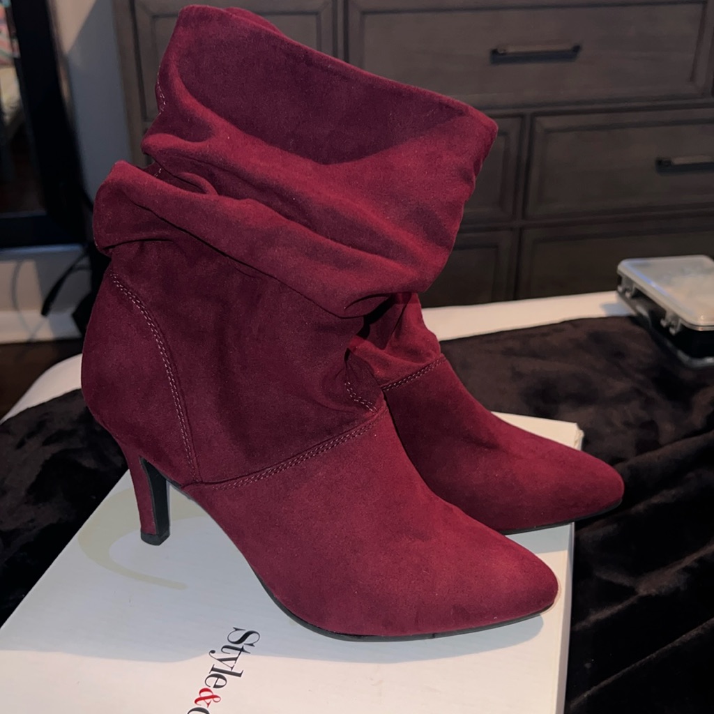 Style & Co. Adelay Suede Mid-Calf Fashion Boots Nwt/New Style & Co.